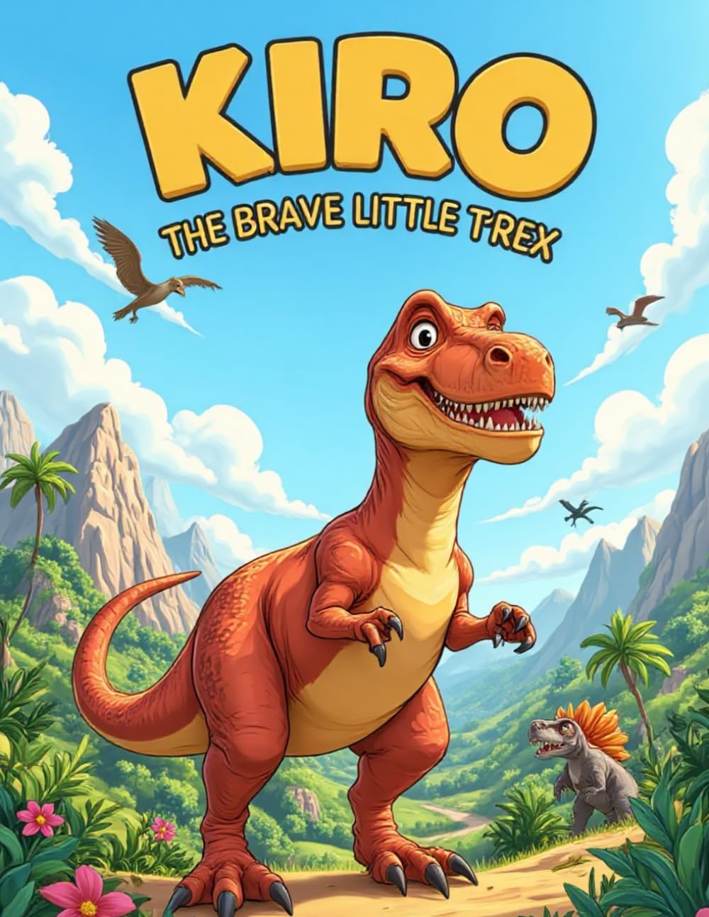 KIRO THE BRAVE LITTLE T-REX: A Fun Dinosaur Coloring Adventure for Kids Ages 4–8