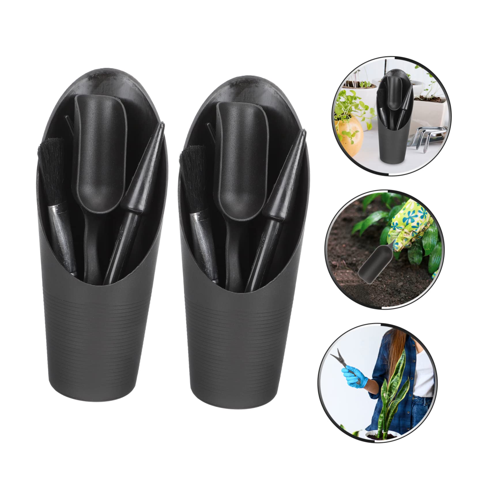 SUPVOX 10 Juegos Conjunto de Herramientas de jardín Herramienta para deshierbar Grietas Herramienta para sembrar bulbos suculentas Gadgets Herramienta de plantación de bonsáis el plastico