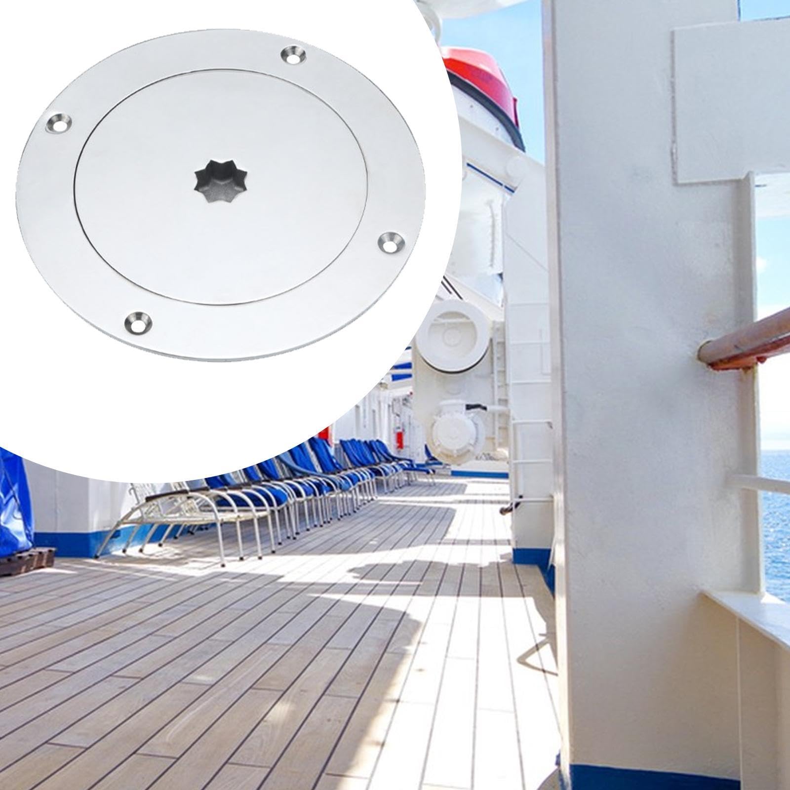 Fenteer Piatto di Barca Dealla per Leggi Pesanti a Prova di Installazione di Ispezione Rotonda