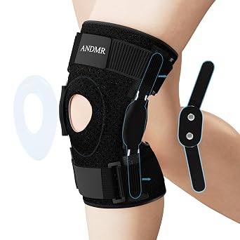 Hinged Knee Brace for Men and Women With Side Stabilizers