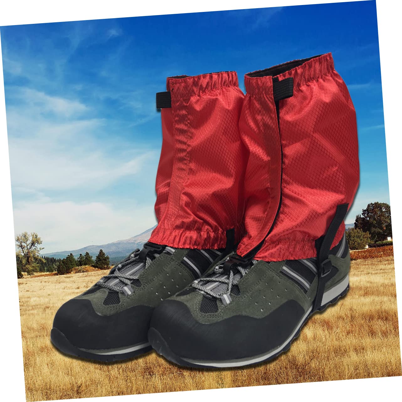 Kisangel 3 Paires Guêtres De Chaussures De Randonnée Couvre-Chaussure Guêtres De Bottes De Neige Guêtres Anti-déchirure Couverture De Guêtre De Jambe Démarrage Désert Voyage Amulette