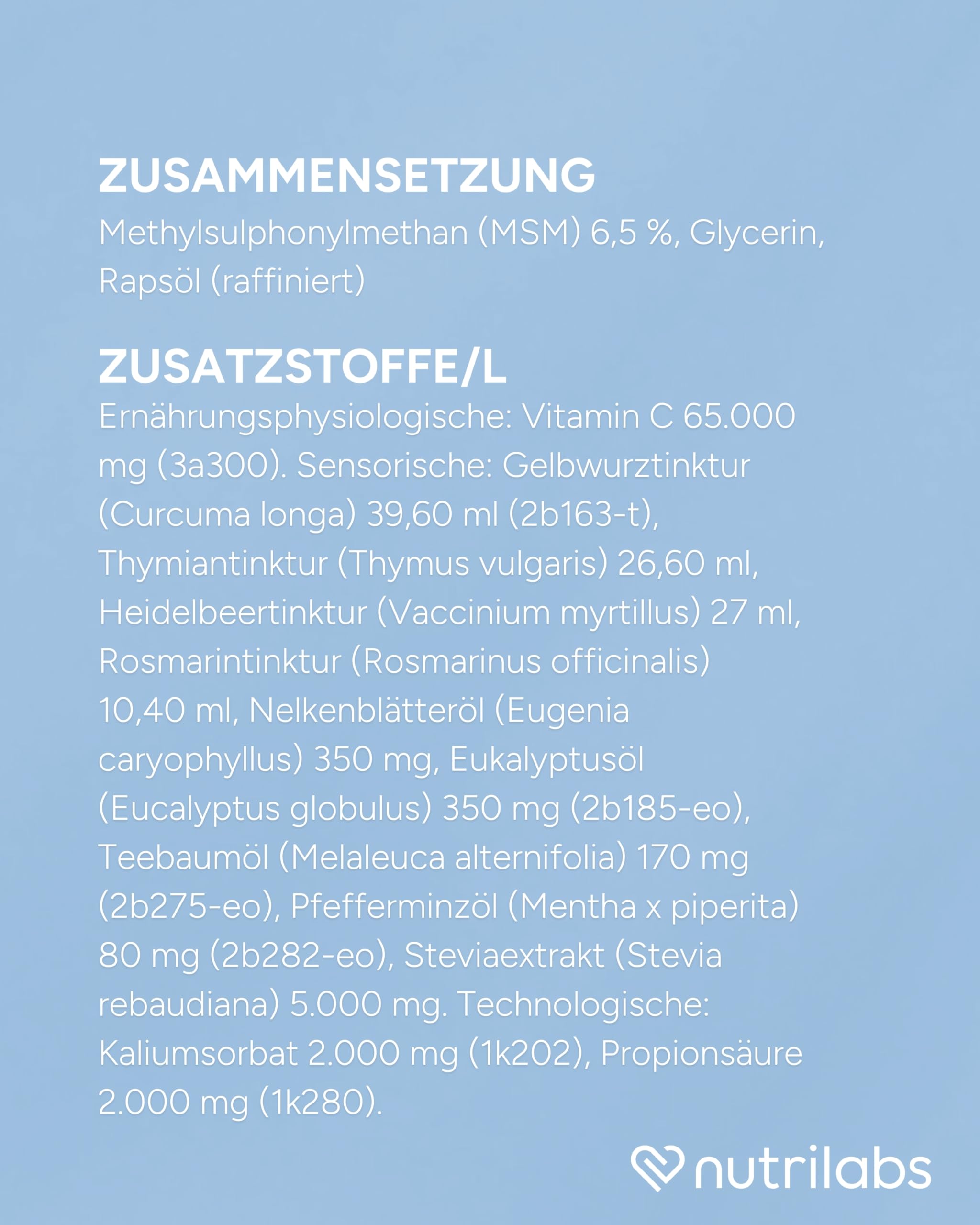 NutriLabs Cirotex liquid Pferde Kräuter Lunge 1L - Pferde Atemwege Nahrungsergänzung - Saft für den Atemweg - Pferdegesundheit Ergänzung mit Vitamin C - Husten Nahrungsergänzung