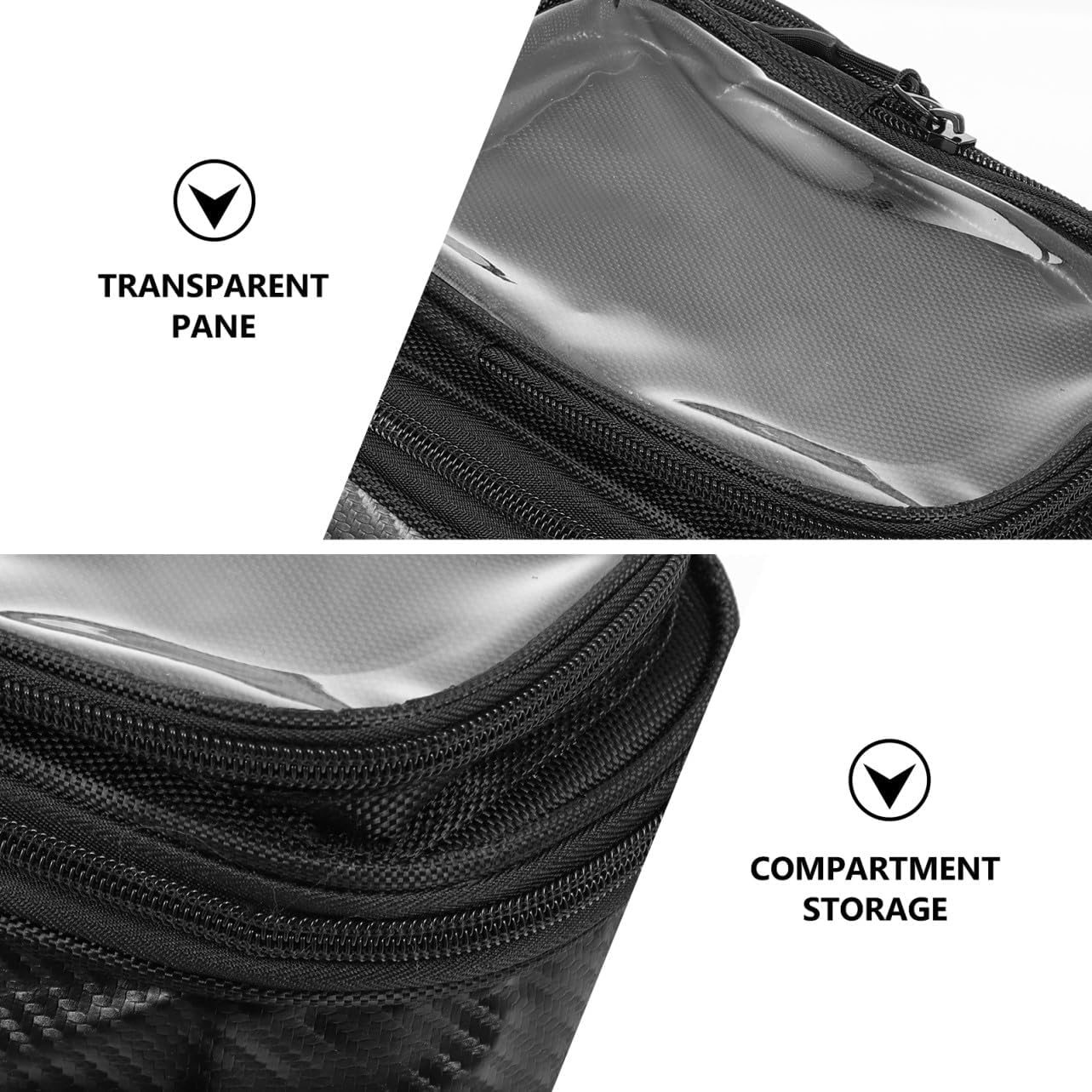 Large Capacity Motorcycle Tank Bag with Magnetic Attachment Wear-resistant Tool Storage for Outdoor Riding Transparent Phone Holder for Navigation Motorbike Accessory