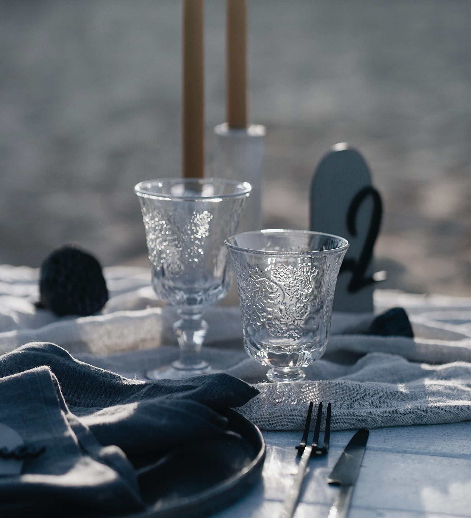 Côté Table 25246 Amboise - Copa, cristal, transparente, 25 cl, 9 x 9 x 15 cm, 6 unidades