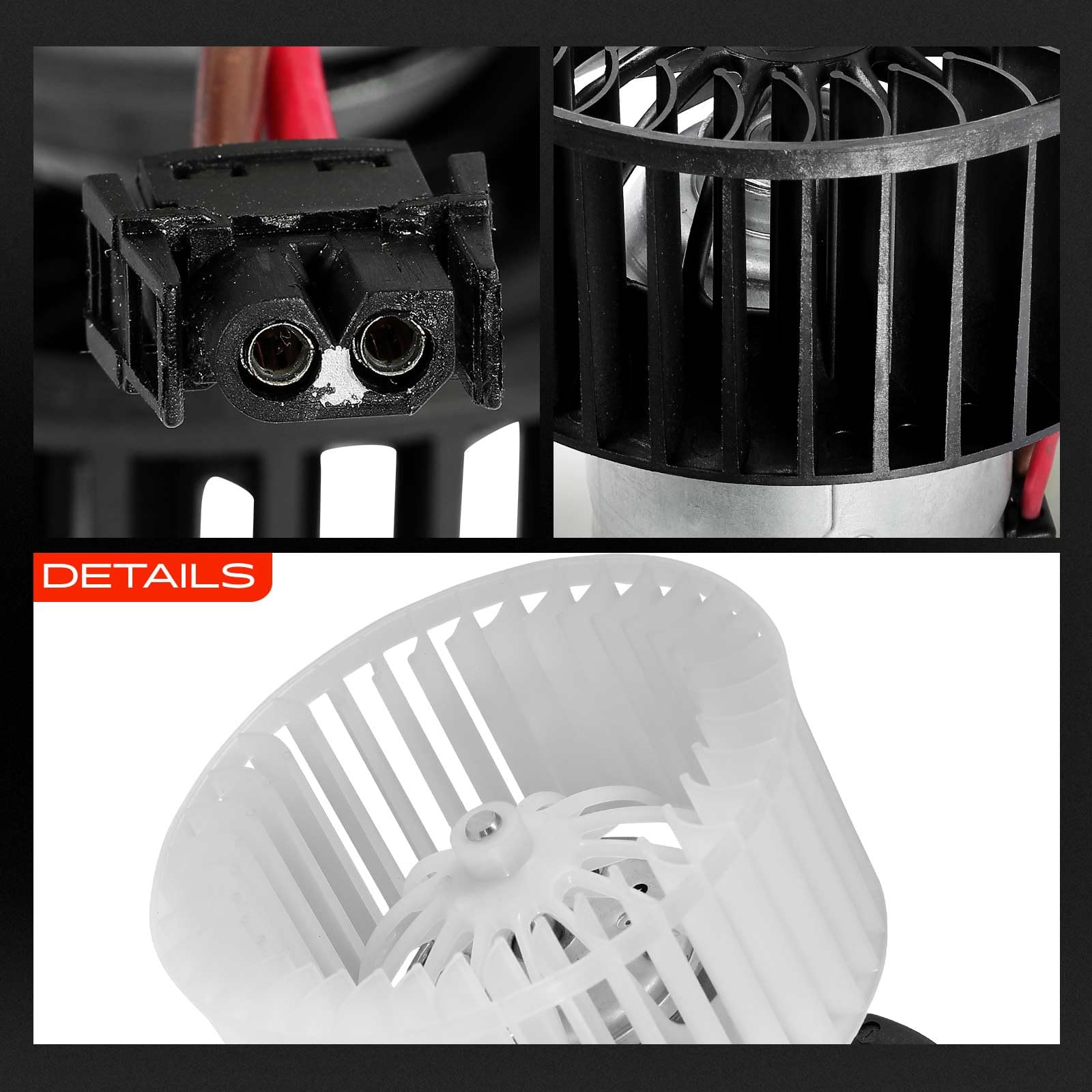 Frankberg Motore del ventilatore Ventilatore del riscaldamento Compatibile con Serie 3 Compact E46 Serie 3 Touring E46 Serie 3 E46 Serie 3 Cabriolet E46 Serie 3 Coupé E46 Replace# 64119204154