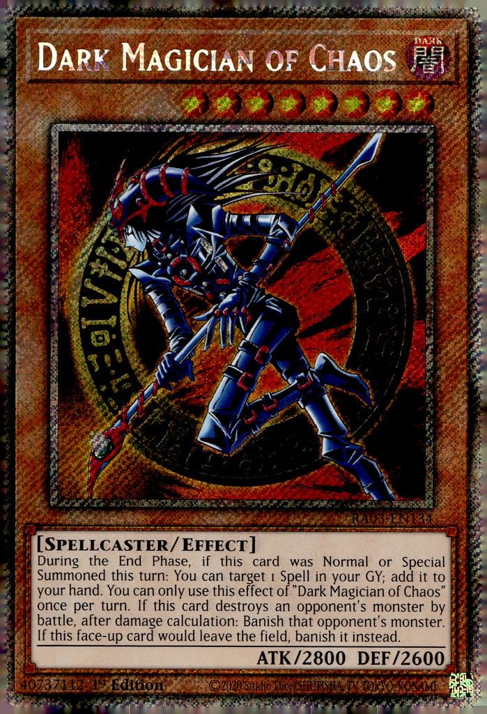 Dark Magician  Amazon.com: Dark Magician of Chaos (Platinum Secret Rare) - RA03