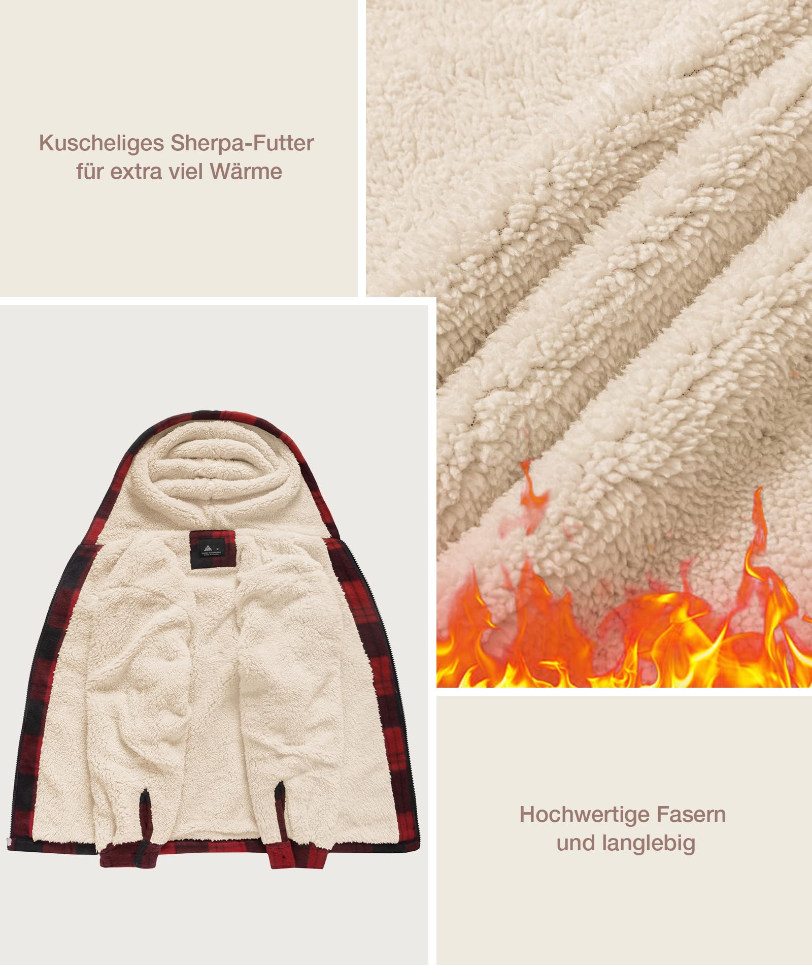 zitysport Chaqueta Niños Camisa Invierno Gruesa Sudadera con Capucha A Cuadros Niño Cremallera Cálida De Franela Chicos Sudadera Aire Libre Forrado Invierno Para Bolsillo