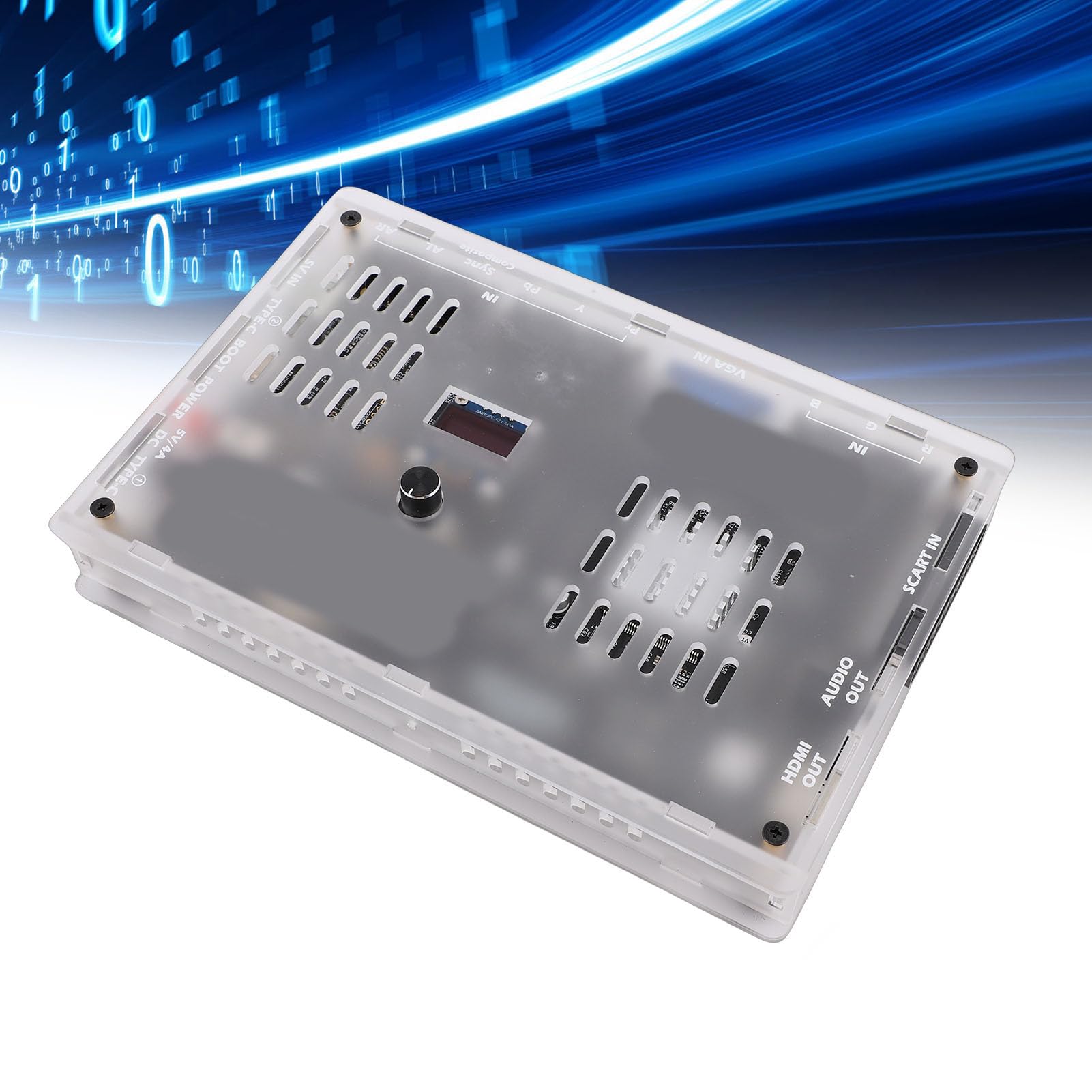 Cryfokt Convertidor de Vídeo con Control GBS Convertidor Versátil RGBS VGA para Experiencia de Juego Retro Adaptador de Corriente de 5 V Incluido