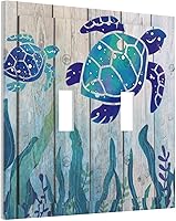 Vista 122 de Cubierta de Interruptor de Luz de 1 Gang con Escena de Flores de Grecia Mediterránea, Dispositivo Individual Basculante/GFCI, Placa Decorativa