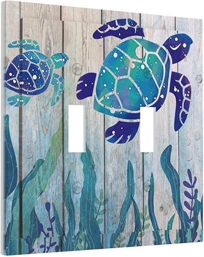 Miniatura 122 de Cubierta de Interruptor de Luz de 1 Gang con Escena de Flores de Grecia Mediterránea, Dispositivo Individual Basculante/GFCI, Placa Decorativa