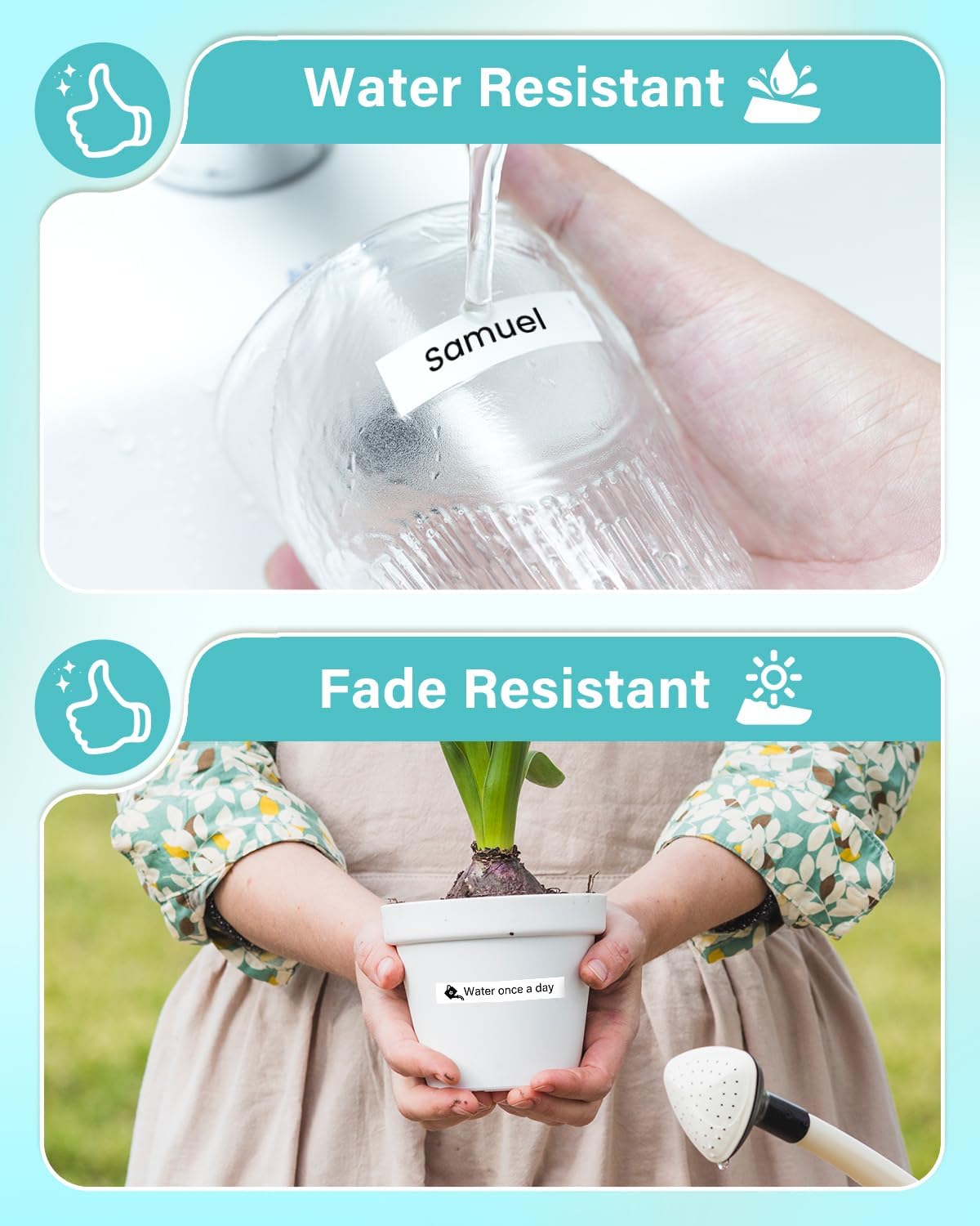 Label Tape for PT-1180 1280 1750 1890 2040 1090 1290 P300BT Compatible with Brother P touch Label Maker TZe-231 TZe231 12mm 0.47 Inch Laminated Black on White Ptouch tape 1/2"x 26.2' (12 mm x 8m), 8PK - Image 2