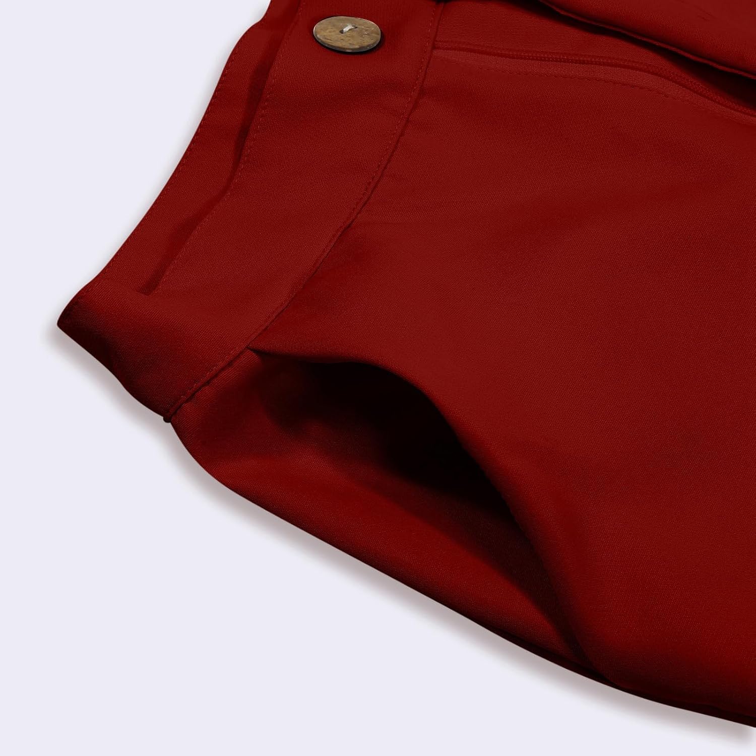 Boys School Uniform Pant Dress Pants Kids High Rise Solid Color Stretchy Trousers with Pockets Size 5-16 Years