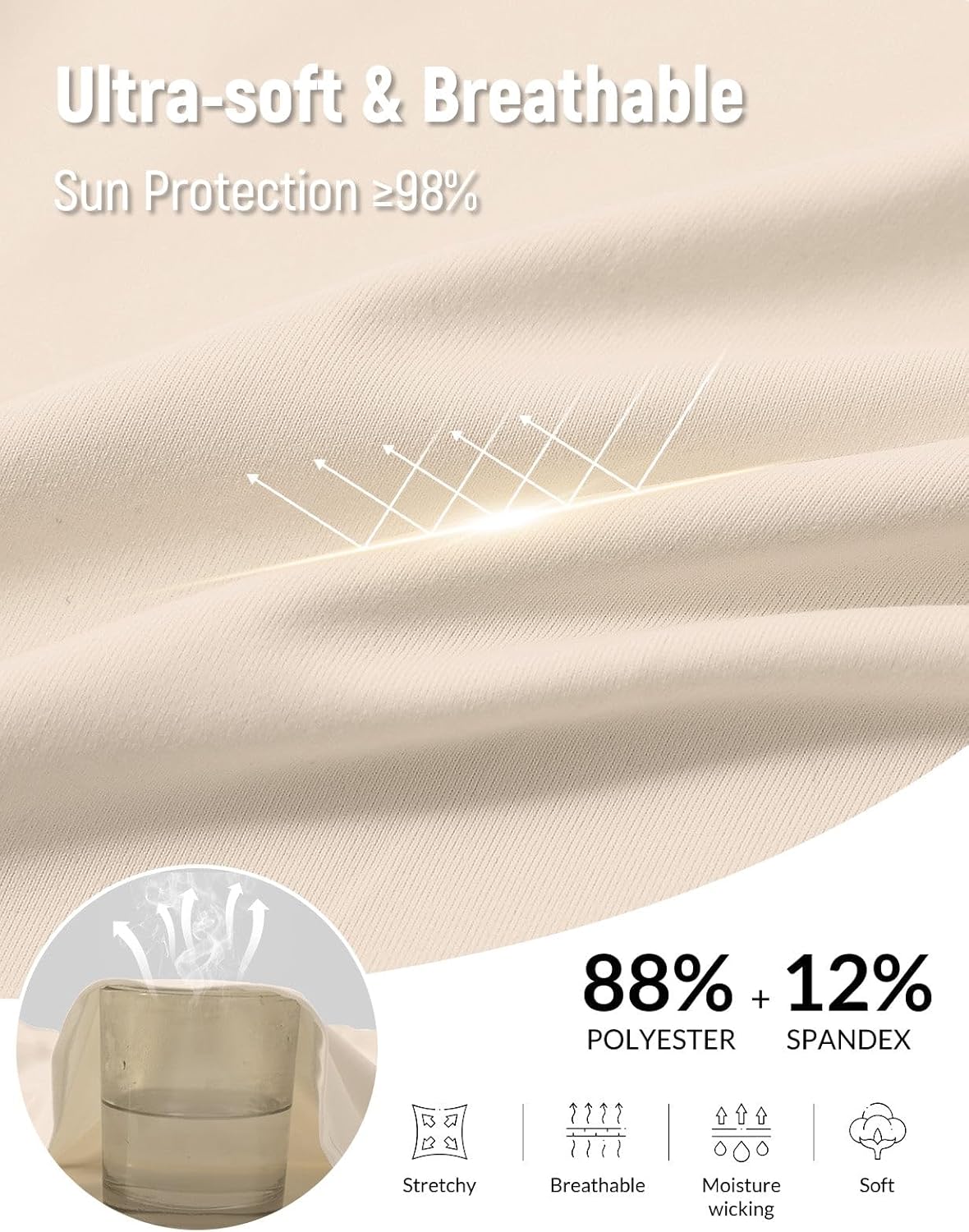 baleaf Women's Short Sleeve Workout Shirts UPF 50+ Open Back Tops Sun Protection Athletic Yoga T-Shirts - Image 5