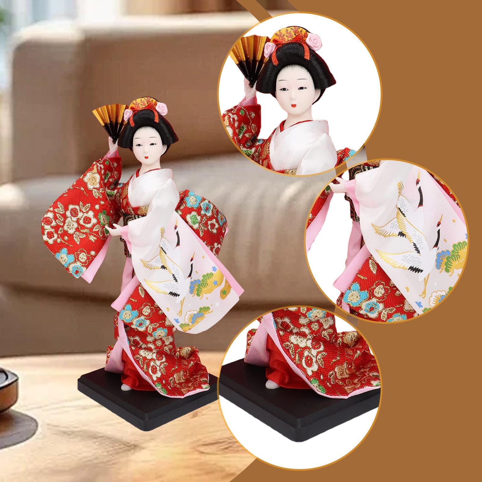Amazon.co.jp: PEWETE 26cm 芸者着物人形 和風ドール 装飾 伝統日本