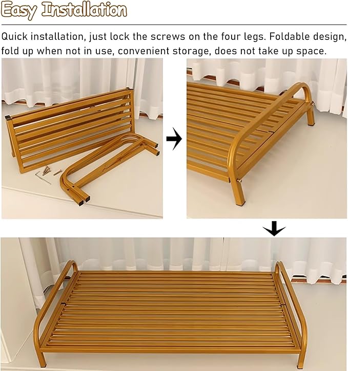 Cama Elevada para Perro Metal Plegable Tamaño Pequeño miniatura 7