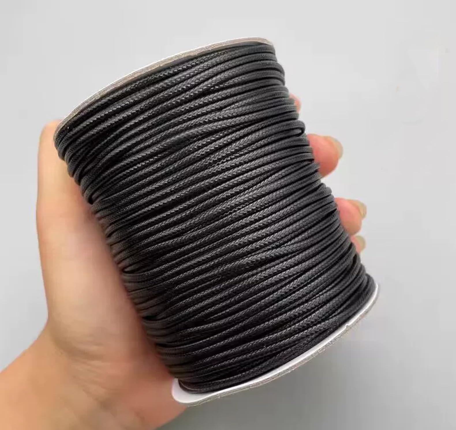 Hilo de cera de 3,5 mm x 40 m, para manualidades, hilo encerado, hilo de coser de cuero, hilo de poliéster encerado, para collares, pulseras, fabricación de joyas, reparación y manualidades