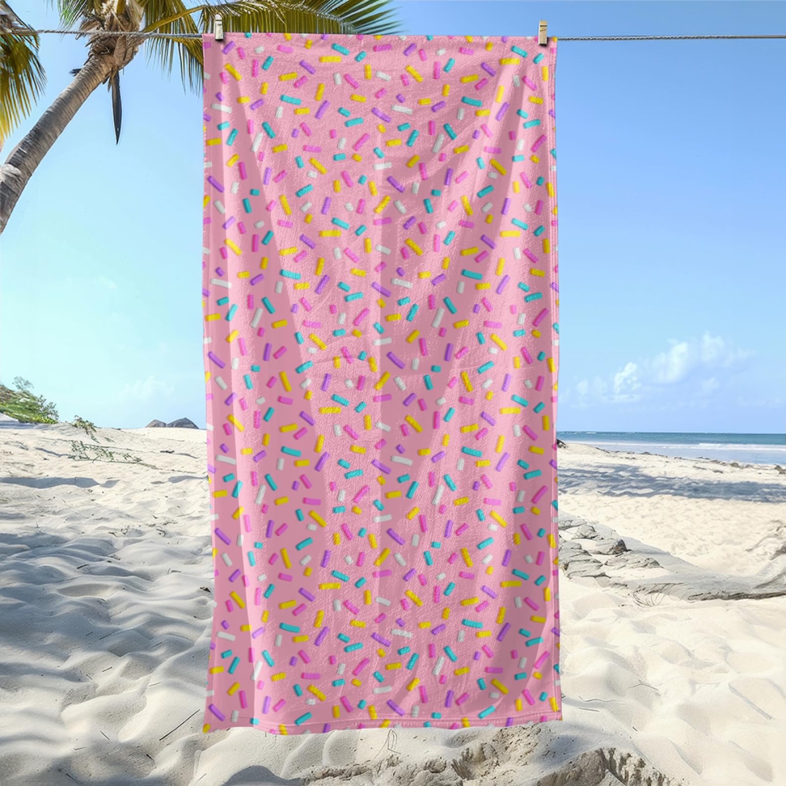 Drap de Plage XXL 200X200 Vert, Violet, Rouge Serviettes de Plage en Microfibre,Serviette Piscine Extra Large sans Sable pour Adultes Séchage Rapide