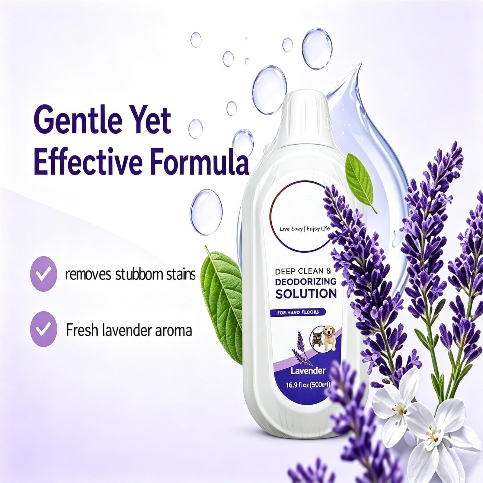 Detergente Per Pavimenti, Compatibile Con Tineco FLOOR ONE S3/S5/S6/S7/S9 | Profumo di lavanda, 500 ml, formula delicata for rimuovere gli odori, compatibile con la serie IFLOOR FLOOR ONE(3PCS)