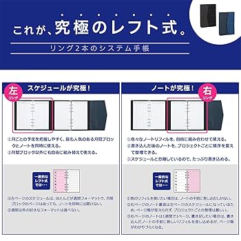 Amazon.co.jp: レイメイ藤井 システム手帳 デュアルリング