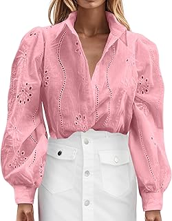 2025 - Mujeres Color sólido Casual Holgado Moda Hueco Fuera De Manga Larga Cardigan Top Blusa De Maternidad Señoras