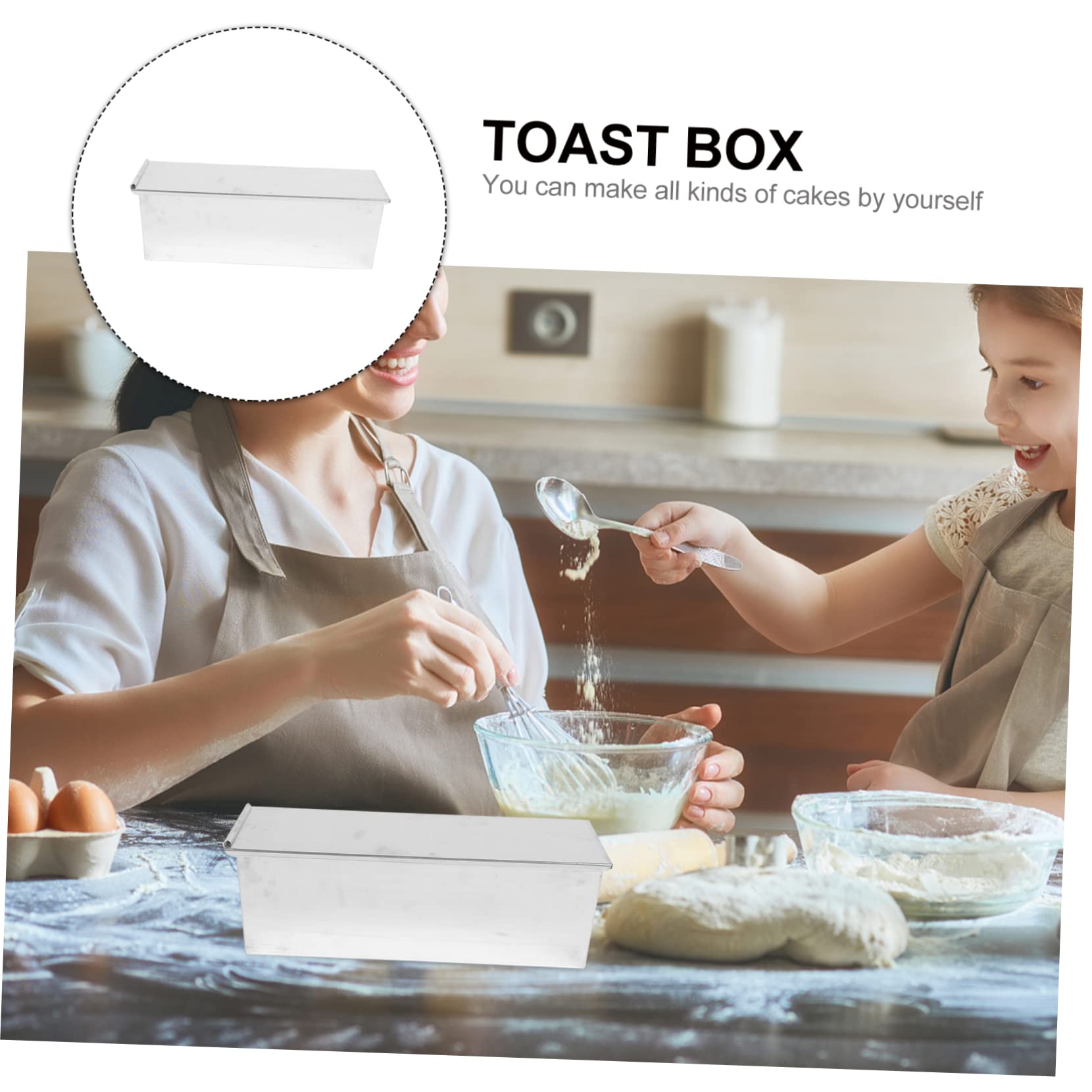 COLLBATH 1stück Toastbackform Mit Deckel Antihaft Toastform Für Brot Und Kuchen Für Zuhause Und Küche Kapazität Aus Hochwertigem Leicht Zu Reinigen