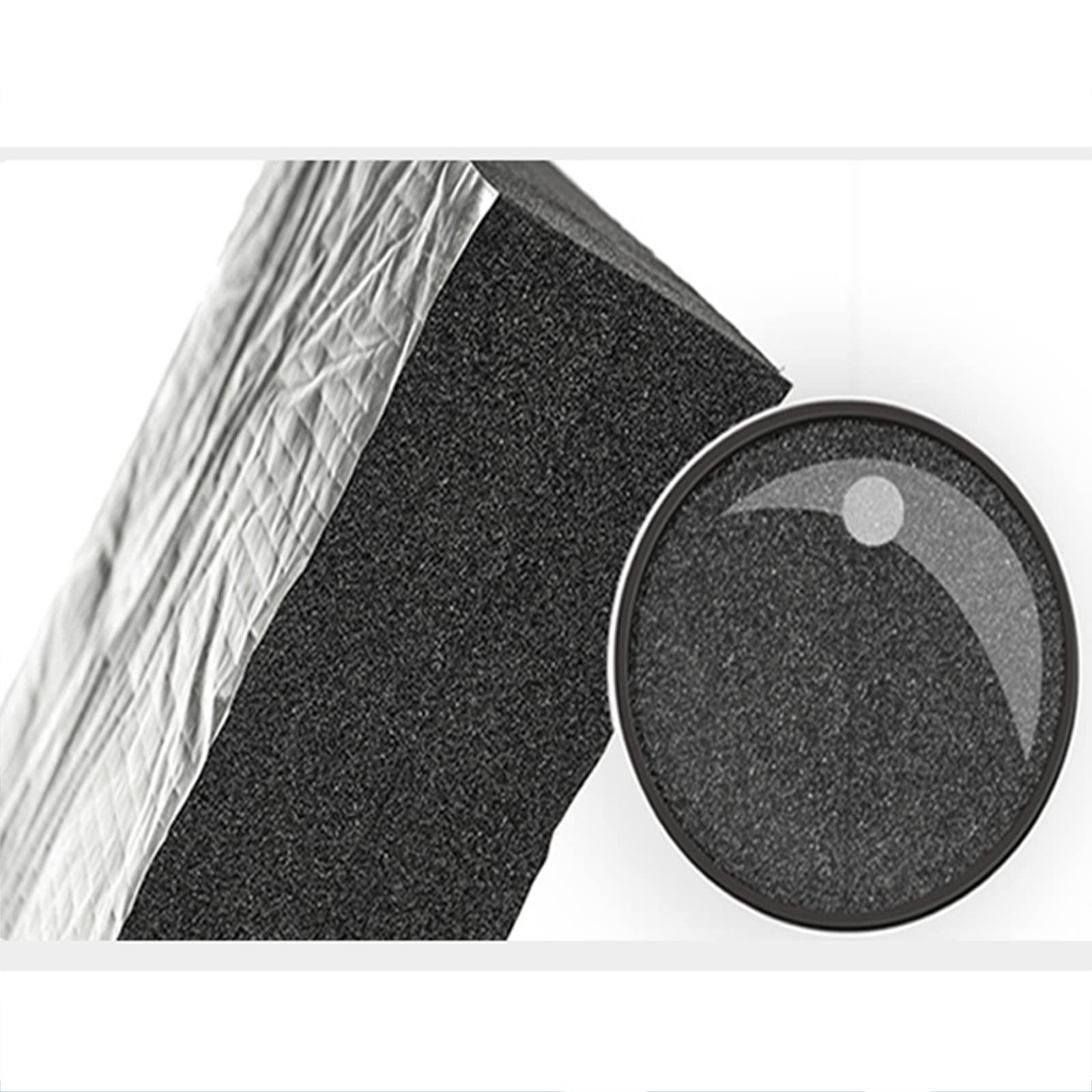 Pannello Riflettente Termosifoni,Materassino Isolante Autoadesivo, Rumore Audio E Isolamento Termico per La Cellula Automobilistica Porta della Porta del Cofano,5mm（THk）,1 * 5M(5m²)