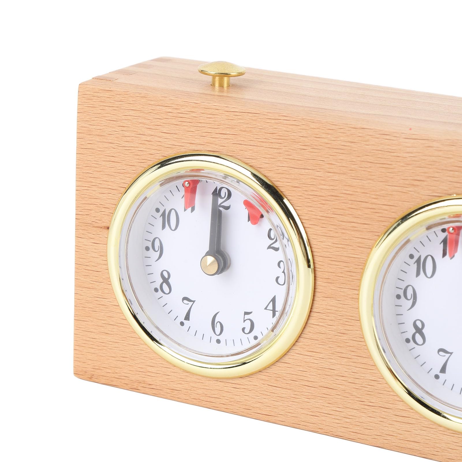 Ausla Timer Orologio degli Scacchi Strumento Meccanico Tempistica Legno retrò per Scacchi Cinesi Weiqi