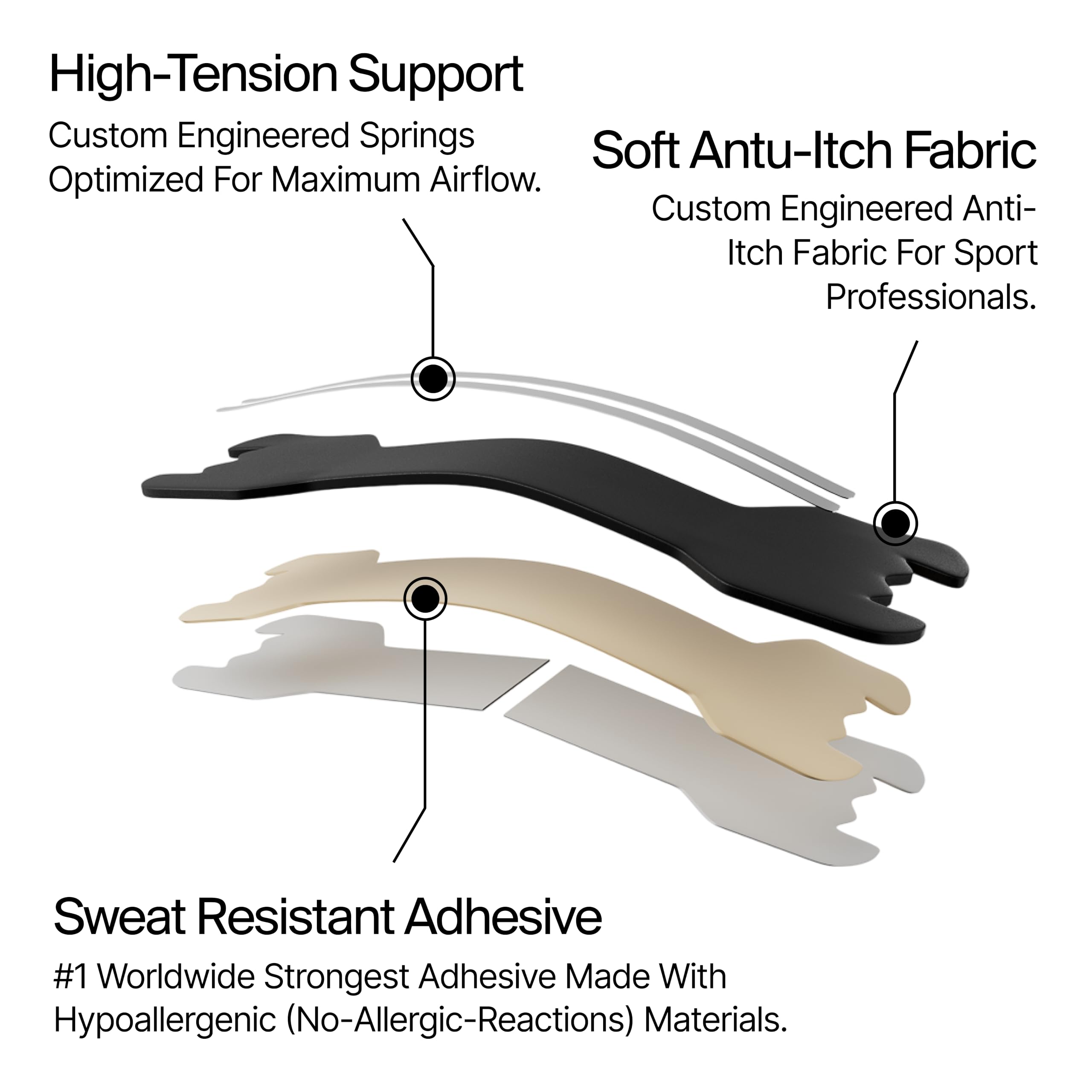 HiStrips High Performance Nasal Strips, Sweat-Proof, Black, 30 Count — Amazon image 2