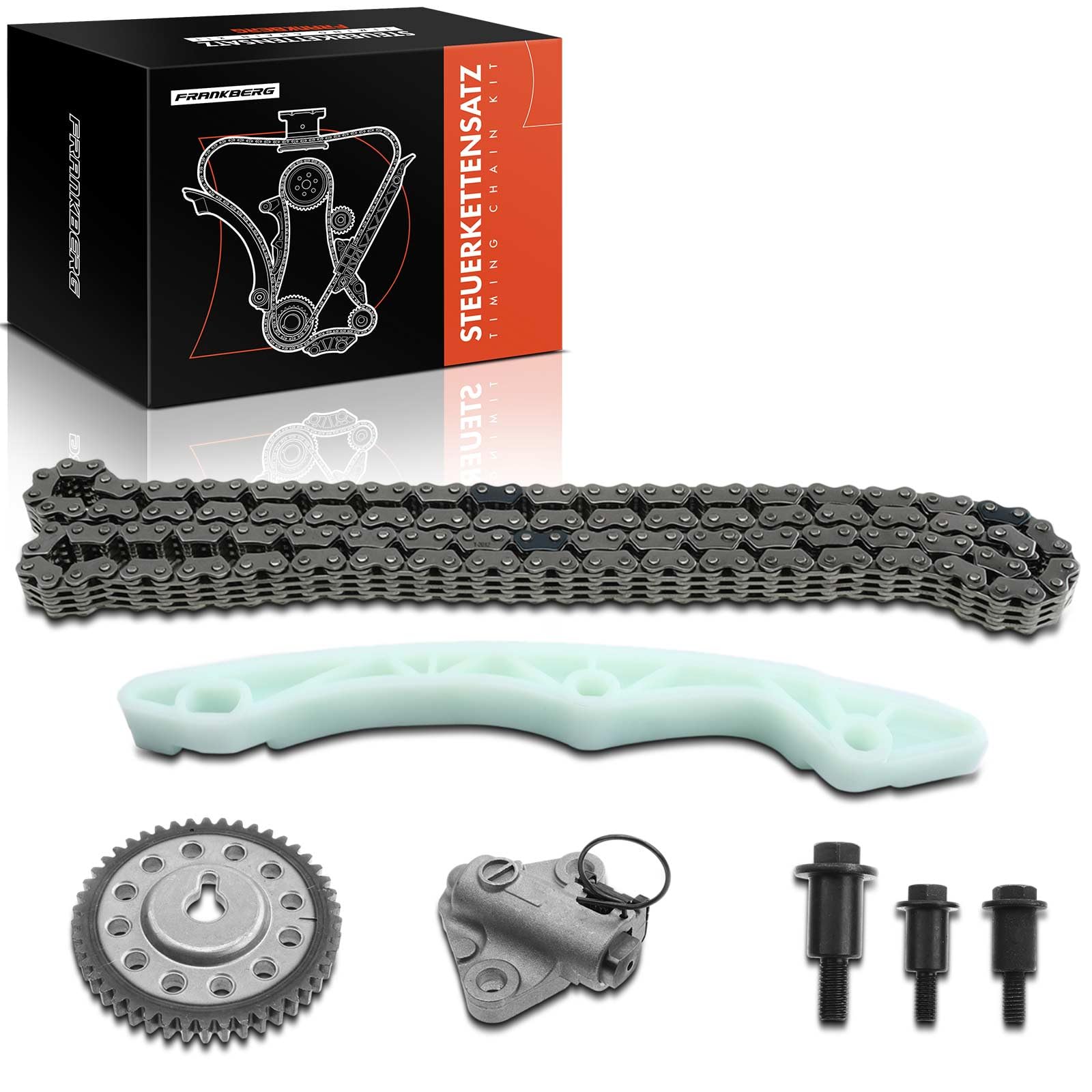Frankberg Kit catena di distribuzione benzina A1320500069 | Compatibile con: Mirage/Space Star Hatchback A0A, Fortwo Cabrio 451, Fortwo Coupé 451