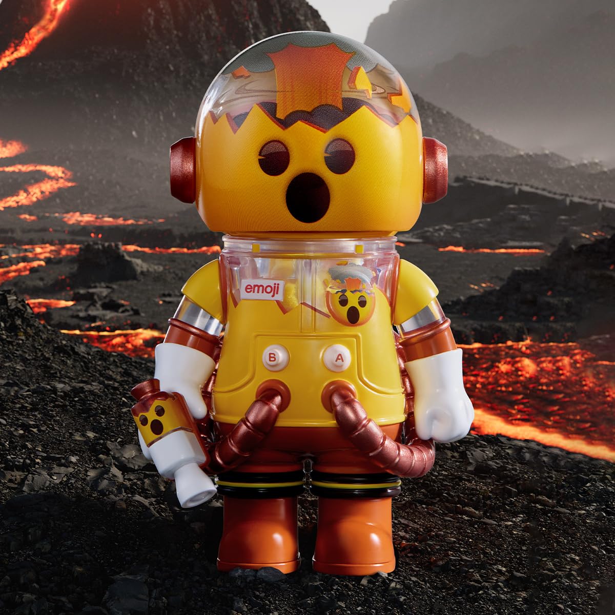 Amazon.co.jp: 【POP MART 公式ストア】MEGA SPACE MOLLY 100% × emoji 