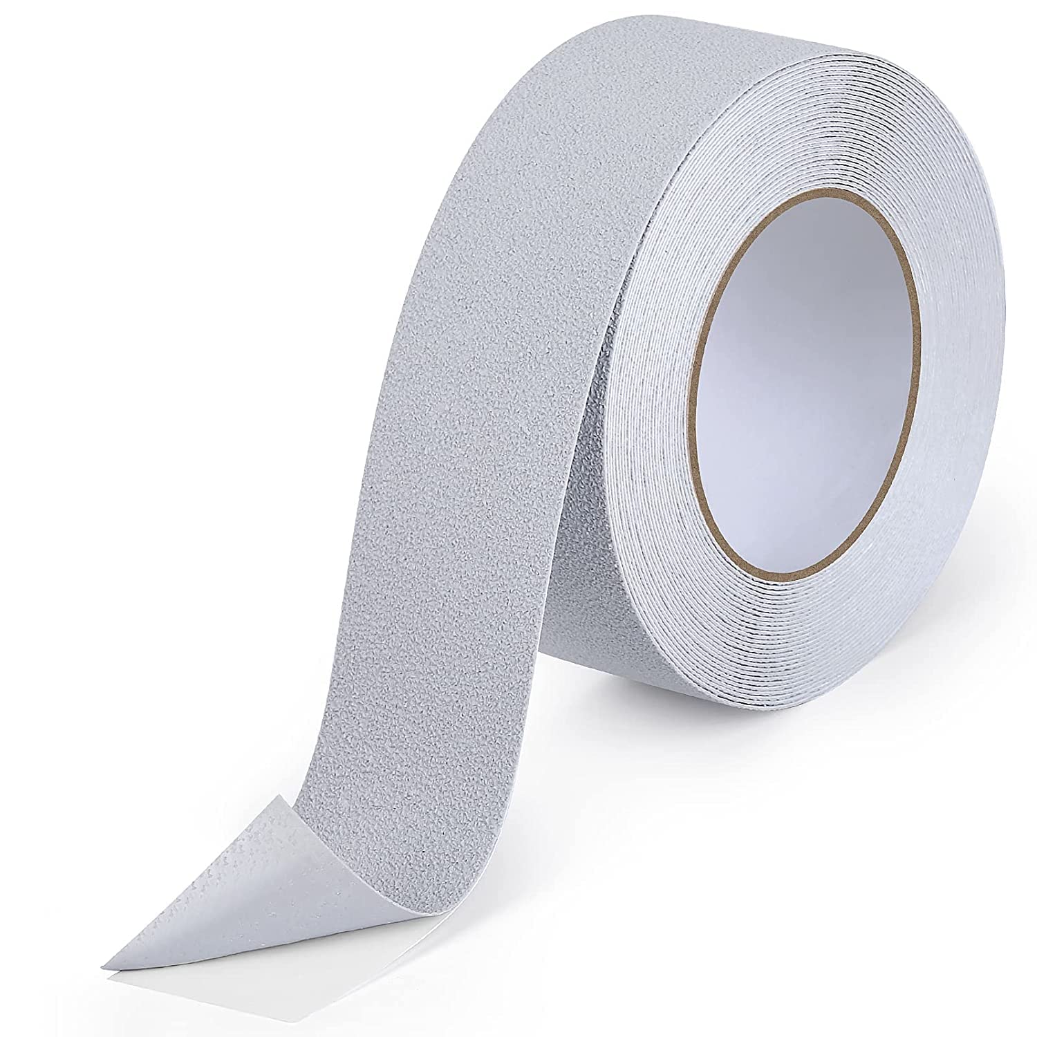 Qingluan Anti Slip Tape, Grip Tape for Stairs Indoor Waterproof, Rubber Grip Tape for Tubs, Stairs, Boats (Grey, 2 Inch x 33 Feet)