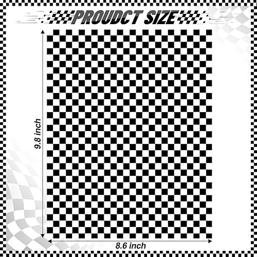 Miniatura 2 de 100 hojas de papel encerado a cuadros en blanco y negro para alimentos, papel de cera para sándwich, envolturas de papel de bocadillos,