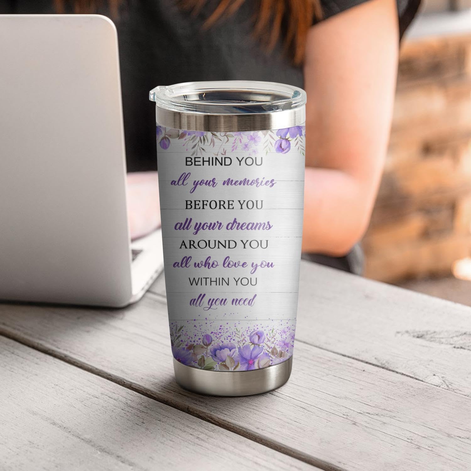 60 Year Old Women Birthday Tumbler 20oz-60 Year Old Girl Gifts Ideas-Double Wall Stainless Steel Vacuum Insulated Coffee Cup - Image 5