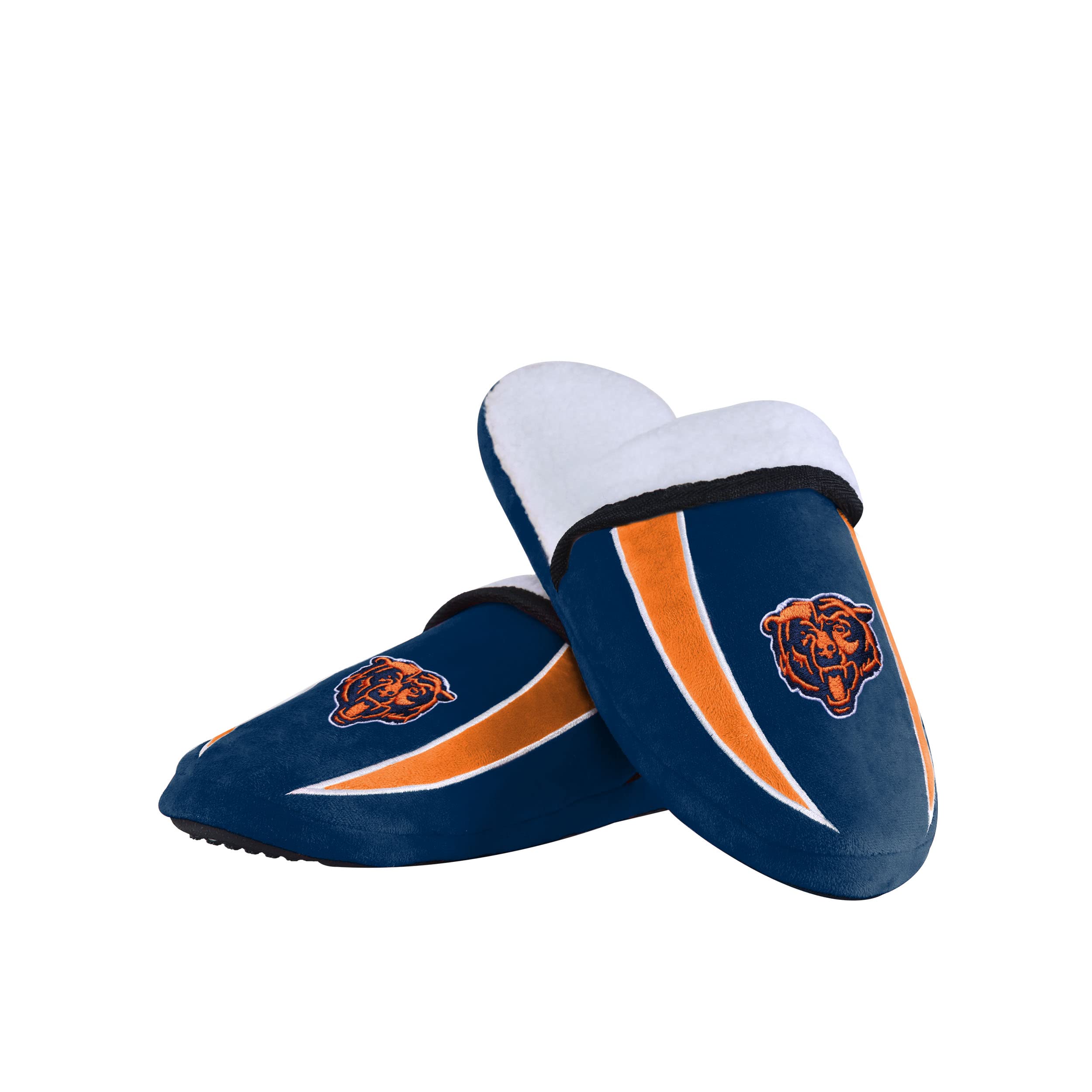 FOCO Chicago Bears NFL Mens Sherpa Slide Slippers - M