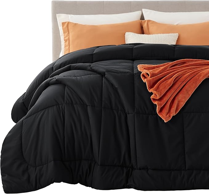 Bedsure Comforter Duvet Insert - Quilted Comforters Oversized King Size, All Season Duvet, GentleSoft™ Down Alternative Bedding, with 8 Tabs, Gifts for Women/Men, White, Oversized King 116 x 98 Inches