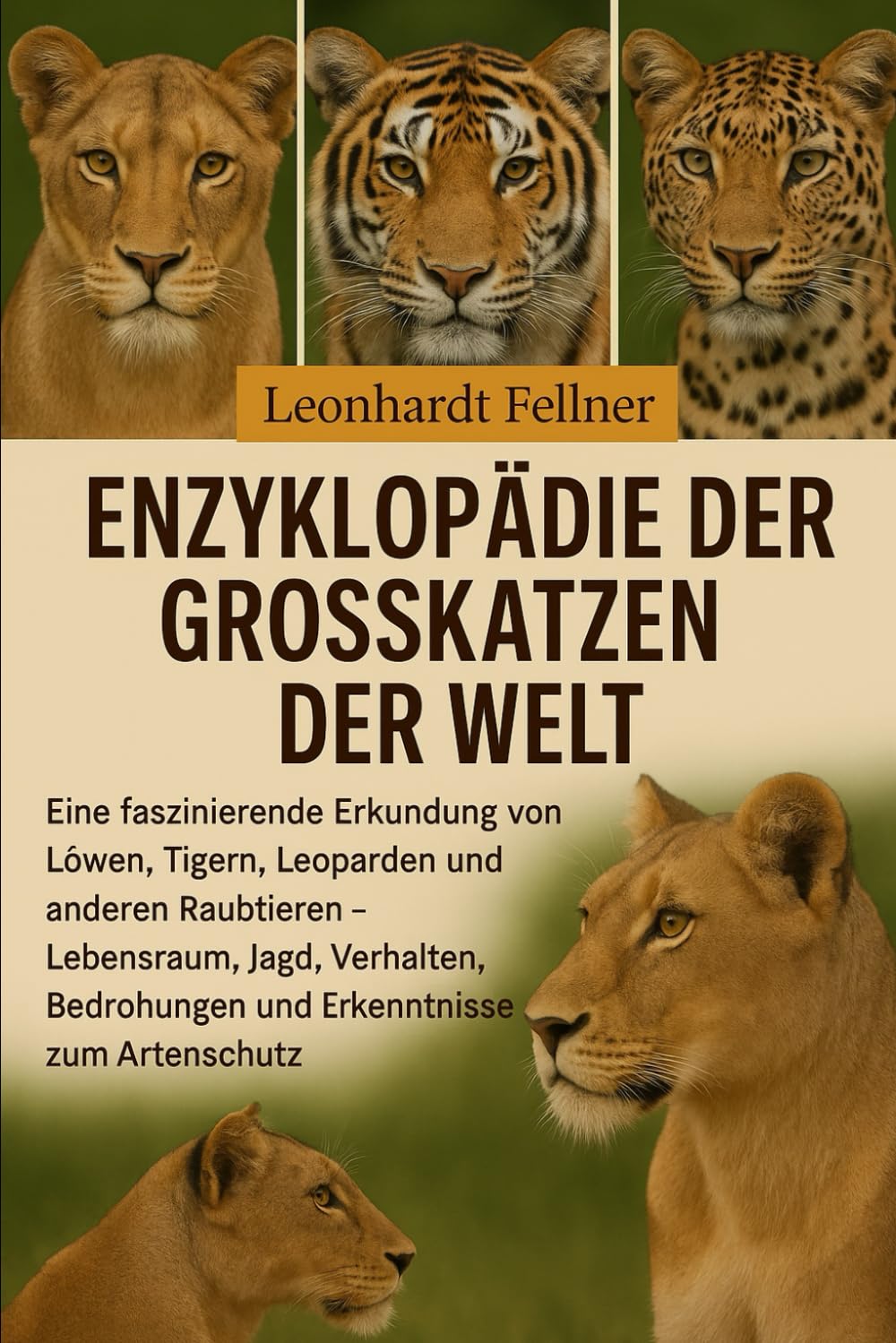 ENZYKLOPÄDIE DER GROSSKATZEN DER WELT: Eine faszinierende Erkundung von Löwen, Tigern, Leoparden und anderen Raubtieren – Lebensraum, Jagd, Verhalten, Bedrohungen und Erkenntnisse zum Artenschutz