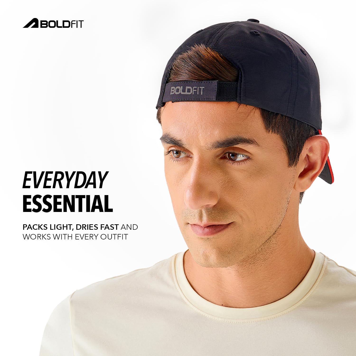 Boldfit Caps for Men Original Caps for Women Lightweight Sports Cap for Sun Protection Breathable Outdoor Hat for Running, Gym, Hiking & Everyday Wear Comfortable Adjustable Cap for All Ages 3