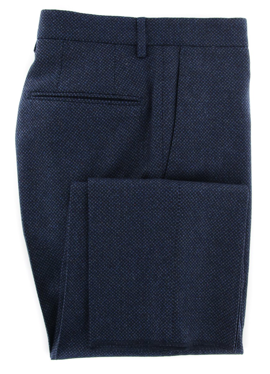 IncotexDark Blue Bird's Eye Pants - Slim