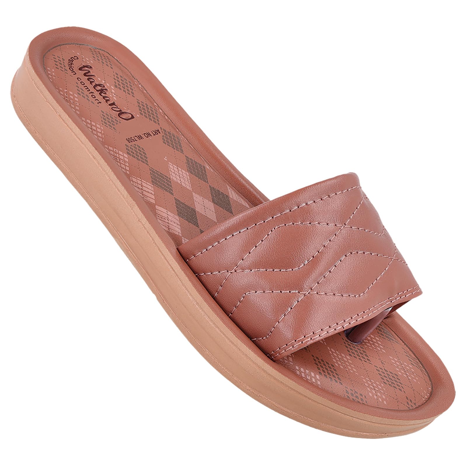 WALKAROO WL7508 Womens Sandals for dailywear and regular use for Indoor & Outdoor - Blush (B0CLH2YYKW) Amazon Price History, Amazon Price Tracker