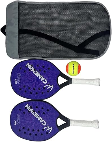 1 par de raquetas de tenis de playa con bolsa de absorción de impactos, palas de tenis de playa para niños, raqueta de tenis de playa para parque al