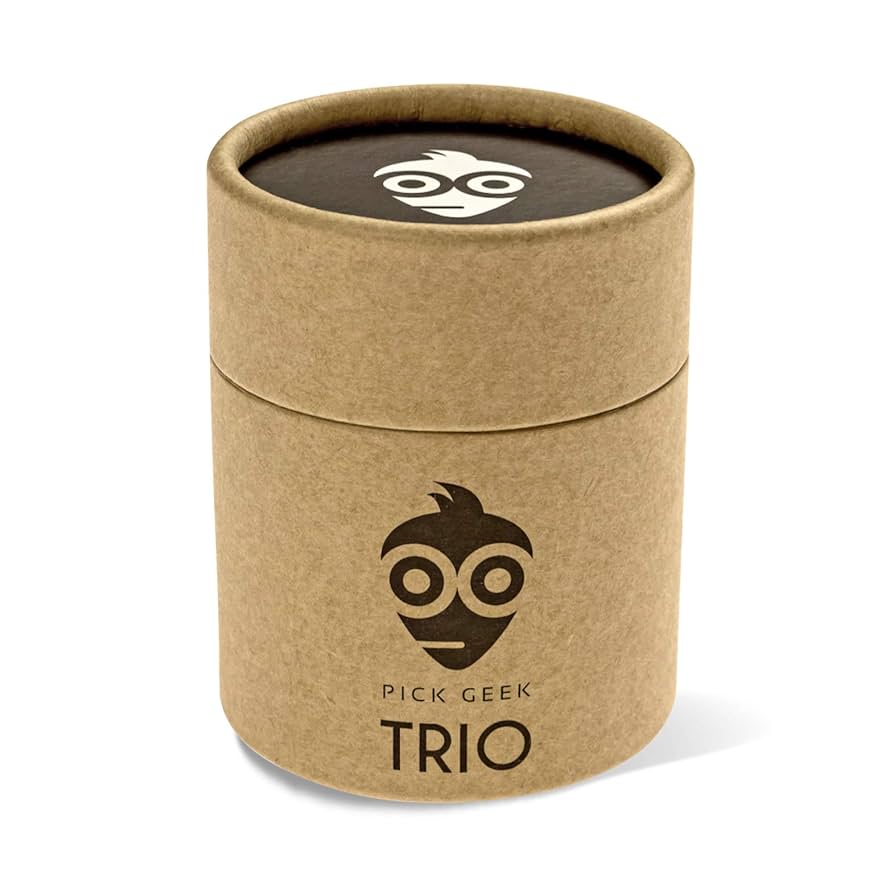 Pick Geek Jazz Guitar Pick Set | 18 Cool Custom Assorted Guitar Picks | For Your Electric, Acoustic, Or Bass Guitar | 5 Different Shapes And Thicknesses | Presented In A Luxury Metal Pocket Box - Guitar Paradise