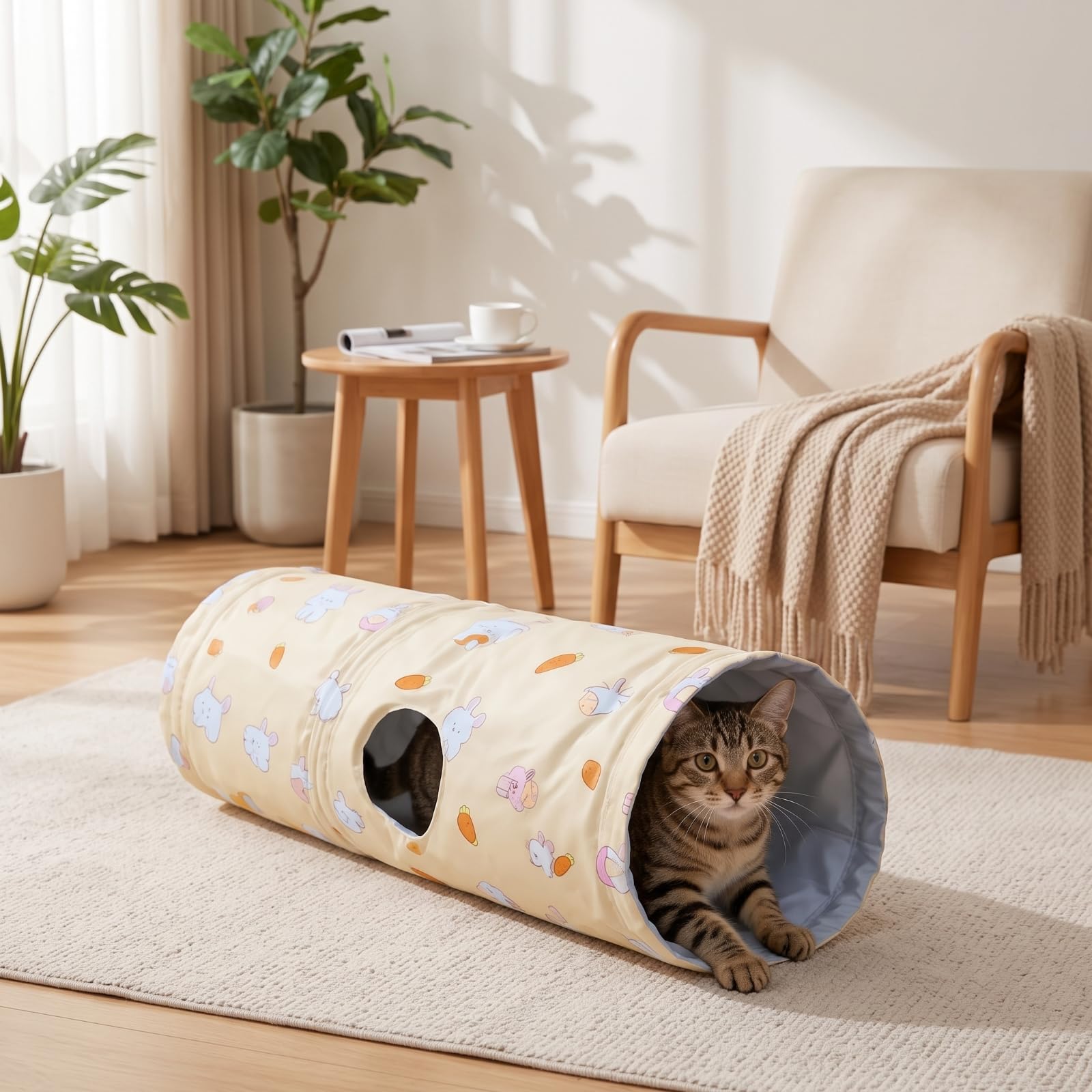 Lit Tunnel Rafraîchissant Tunnel Jeu Confortable Cachette pour Petits Animaux, Size to 2, Style to 2