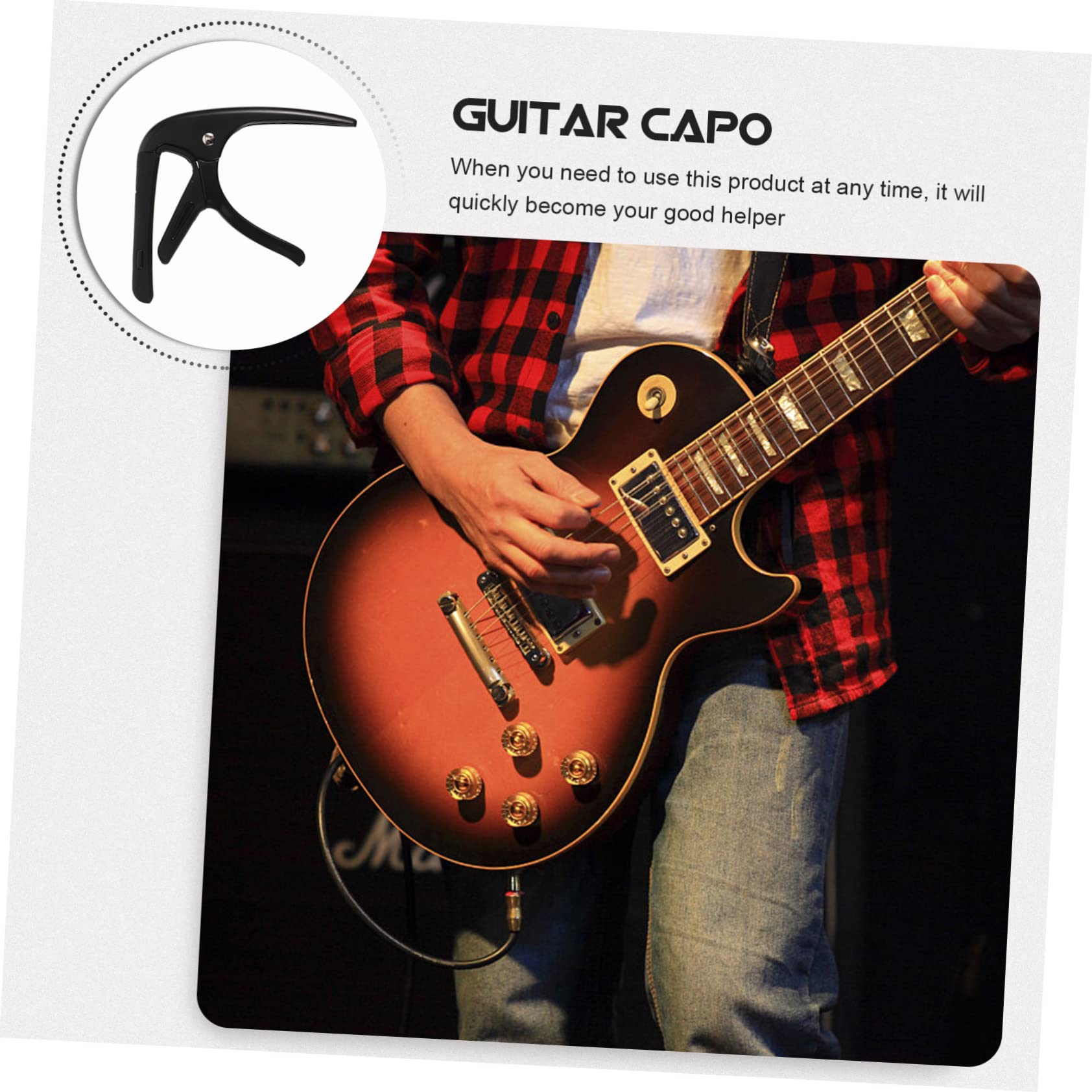 BESTonZON 5sets Capo Per Chitarra Elettrica e Acustica Con Plettri e Facile Da Usare Accessorio Per Musicisti Di Tutti