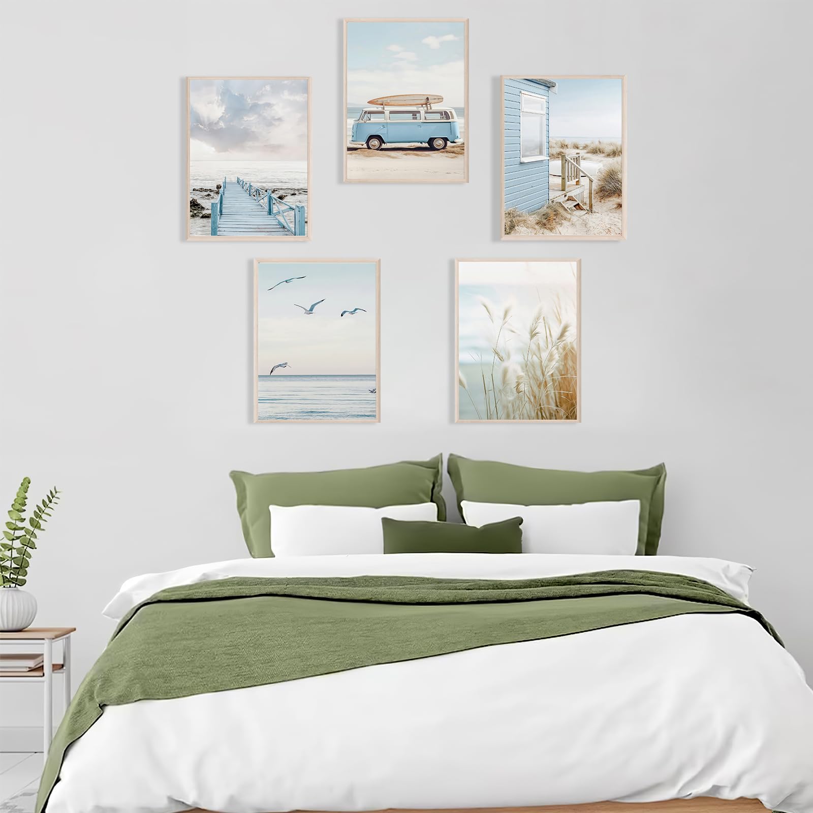 ZHGYGBN Retro Wall Art Gothic Home Decor Wall Art Victorian Painting Vintage Castle Oil Painting Vampire Castle Art for Home Living Room Bedroom Wall Decor (UnFramed, 12 X 16 Inch) Dark Academia Art: Beach Vibe Collection 8X10inchx5pcs