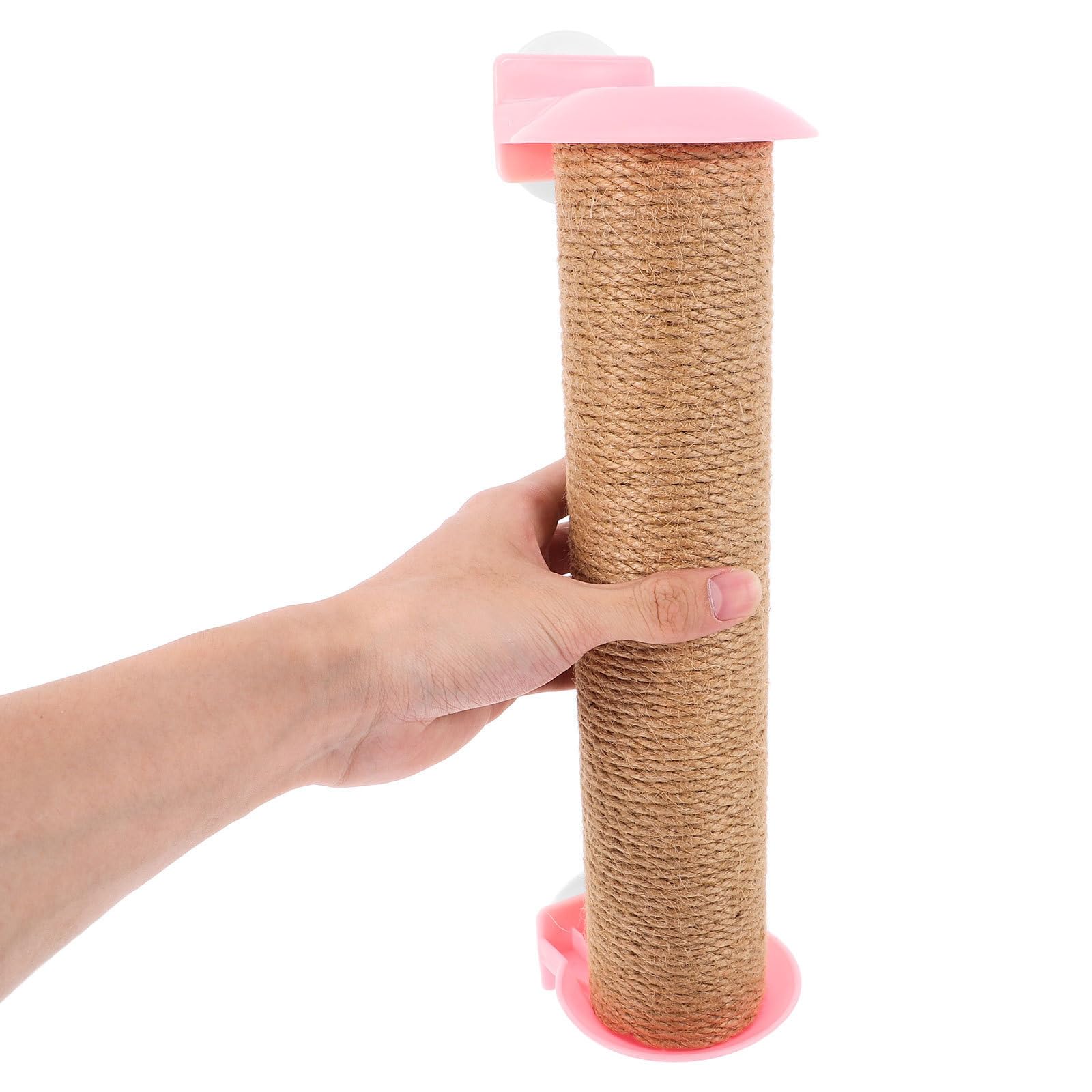Ersatz Kratzbaum aus Robustem Juteseil für Katzen Selbstgemacht Katzenkratzbaum Zubehör Rosa Kratzsäule für Katzenkäfige und Indoor Katzen zum Klettern
