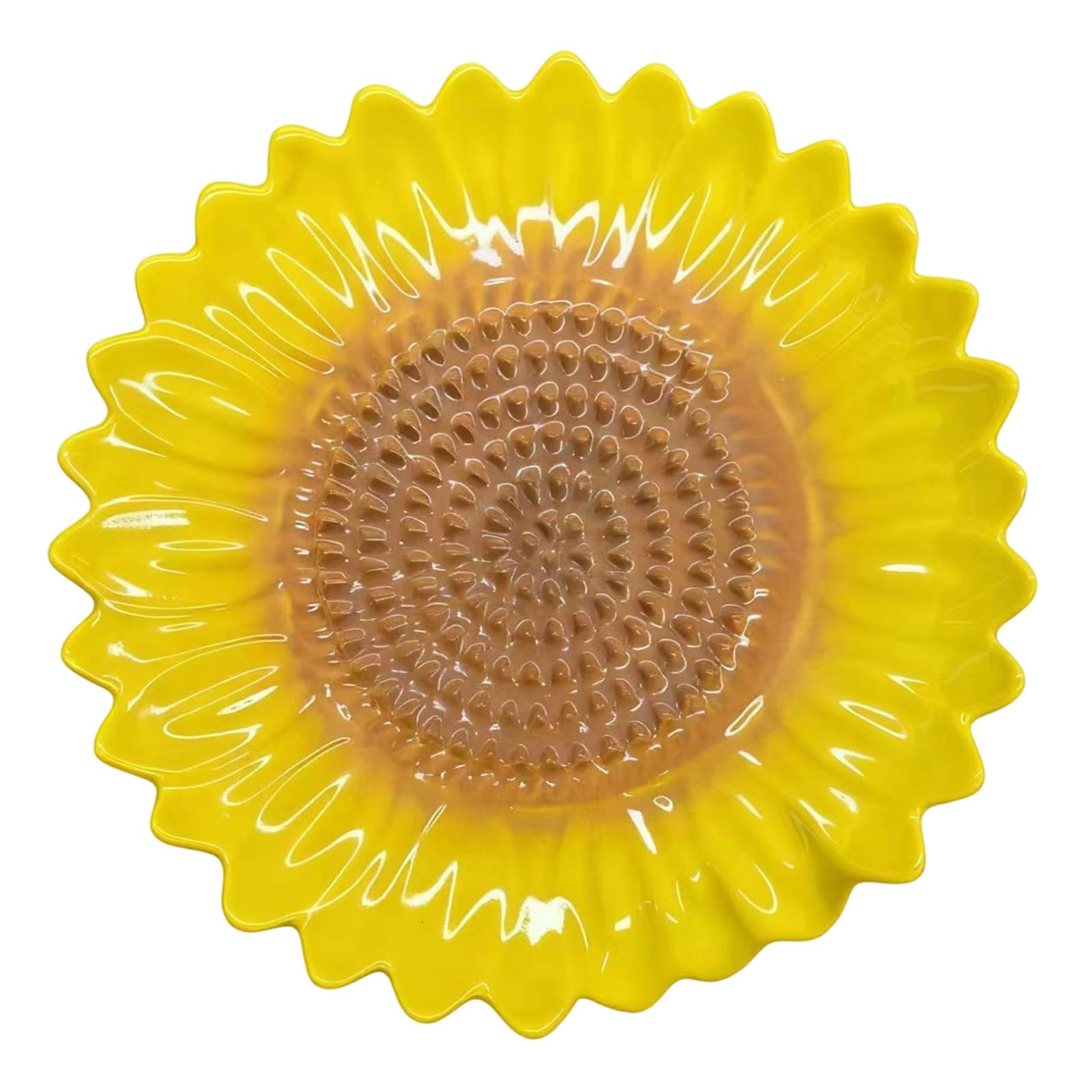 APGLSXY Sunflowers Inspires Ceramic Grinding Plate for Garlic and Spices Gingers Grinder Kitchen Accessories Handheld Garlic Mincer