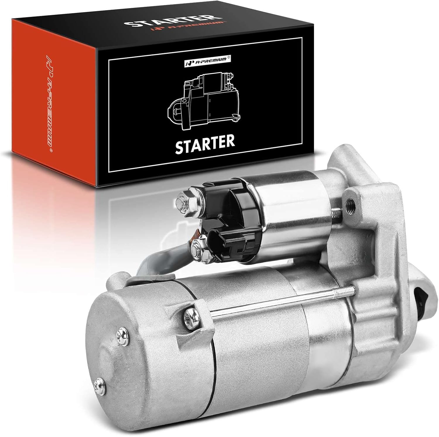 A-Premium Starter Motor Compatible with Lexus LX570 2008-2011 & Toyota Land Cruiser 2008-2011, Sequoia 2008-2011, Tundra 2007-2011, V8 5.7L, 12V 2.0KW 9-Teeth Clockwise, Replace# 28100-0S010