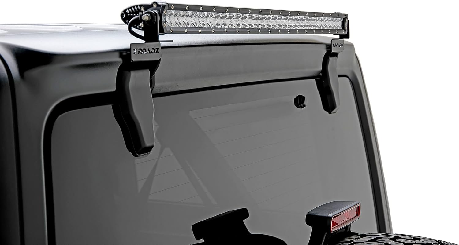 2018-2022 Jeep JL Rear Window LED Bracket to mount (1) 30 Inch Staight Single Row LED Light Bar - PN #Z394931