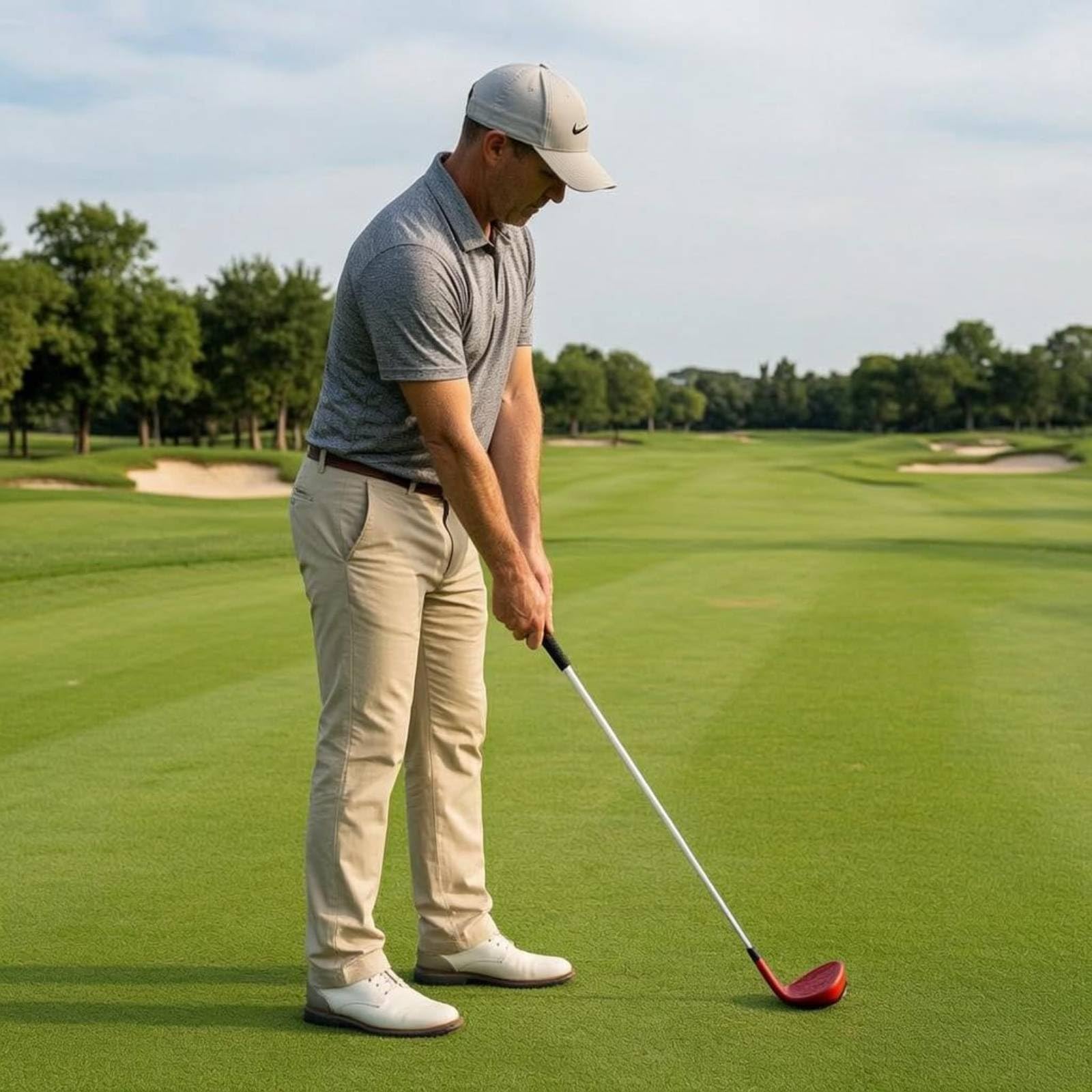Palo de Golf Chip de Aproximación Wedge Hierro Putter con Control Preciso y Eje Largo para Empuñadura Antideslizante Adecuado para Principiantes Campo, Blue, Style to 5