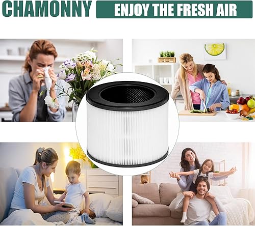 Miniatura 6 de MA-22 Filtro de repuesto True HEPA, compatible con purificador de aire MA Series MA-22, filtro HEPA 3 en 1 H13 y filtro de carbón activado, paquete